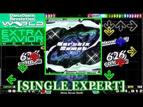 DDR WORLD】 Burstix Comet / Ninja Never DieS! [SINGLE EXPERT] 譜面