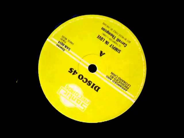 Carroll Thompson - Simply In Love - YouTube