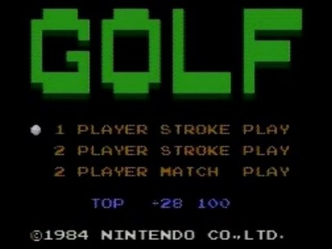 ファミコン】 ゴルフ（GOLF／任天堂） 【懐ゲー】 - YouTube