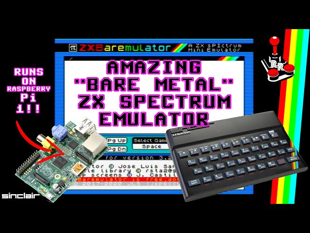 ZXBaremulator | Bare Metal Spectrum Emulator Running on Pi1! - YouTube