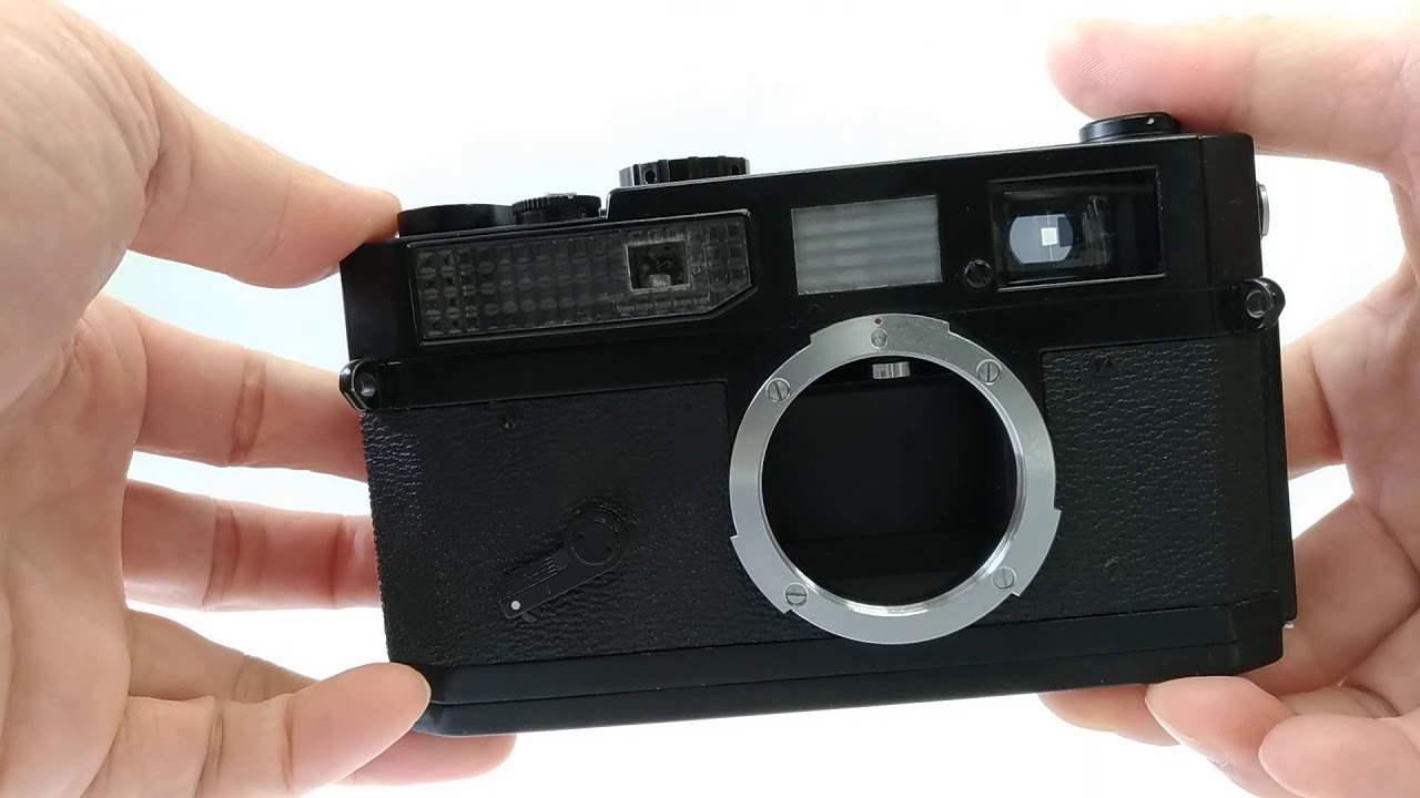 Canon Model 7 Original Black Paint Rangefinder Film Camera from