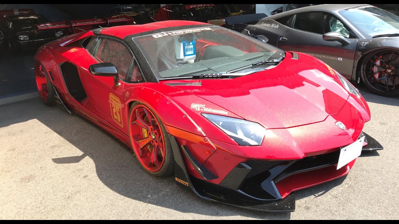 音量注意】Liberty Walkのキラキラ光るラメ入りランボルギーニ