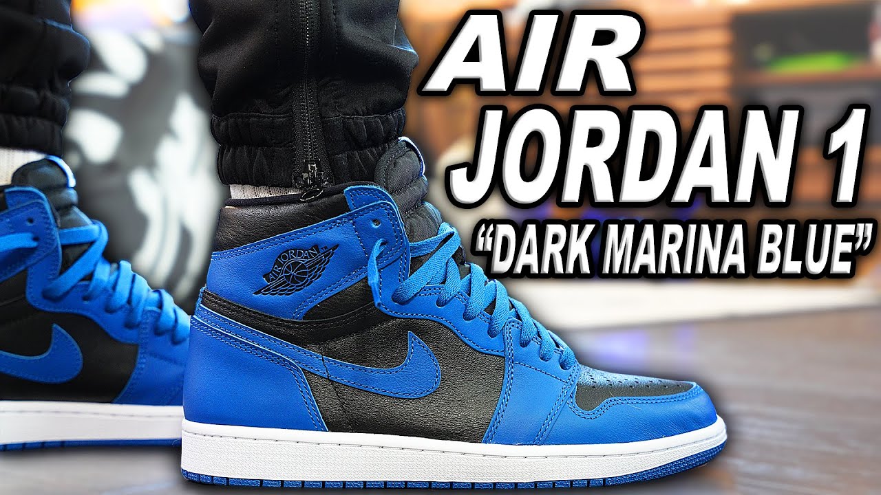 WATCH BEFORE YOU BUY ! Air Jordan 1 Dark Marina Blue REVIEW & On