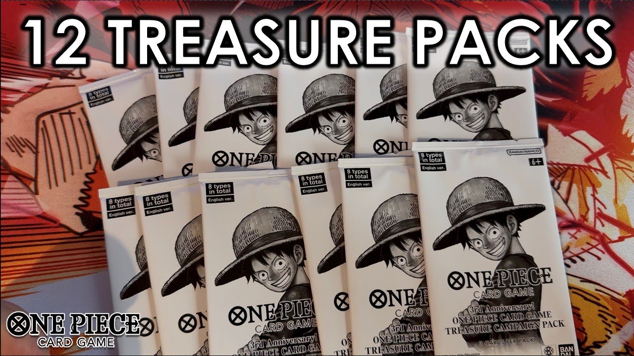 Opening 12 3rd Anniversary Treasure Campaign Booster Packs - YouTube