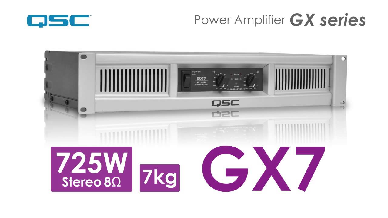 QSC パワーアンプ GXシリーズ - YouTube