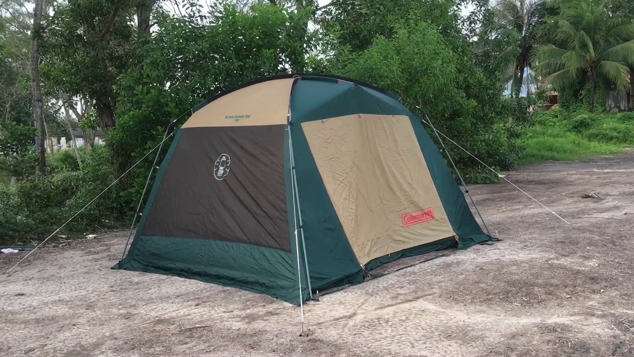 Coleman Screen Canopy Tarp Review By Camping with D4Camper - YouTube