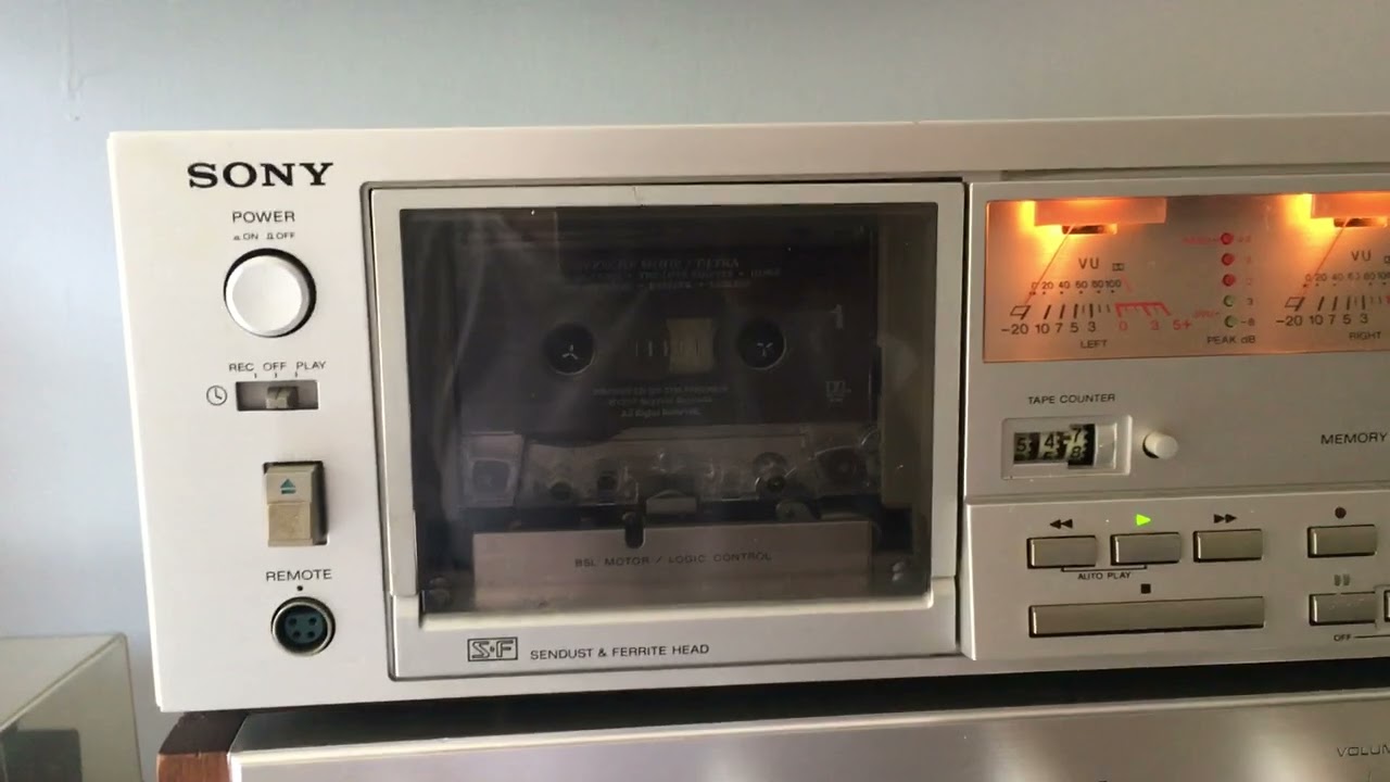 Sony TC-K55II stereo cassette deck - YouTube