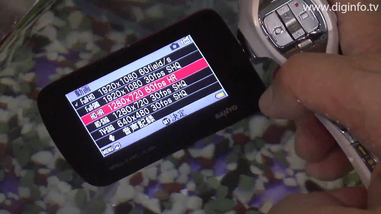 Sanyo Xacti DMX-CA100 - World's first waterproof Full High