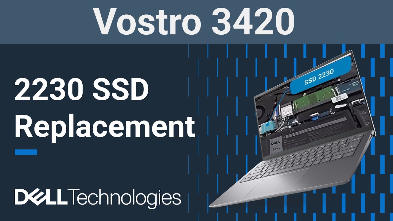 Dell Vostro 14 3420 | How to replace the 2230 solid state drive