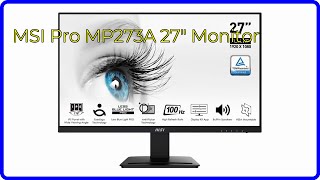 REVIEW (2026): MSI Pro MP273A 27