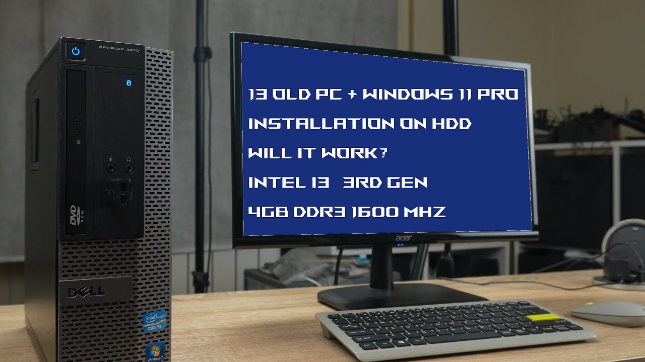 Installing Windows 11 Pro on Dell Optiplex 3010 mini PC #gaming