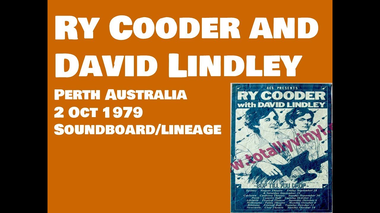 Ry Cooder and David Lindley /Perth Australia ,2 Oct 1979 - YouTube