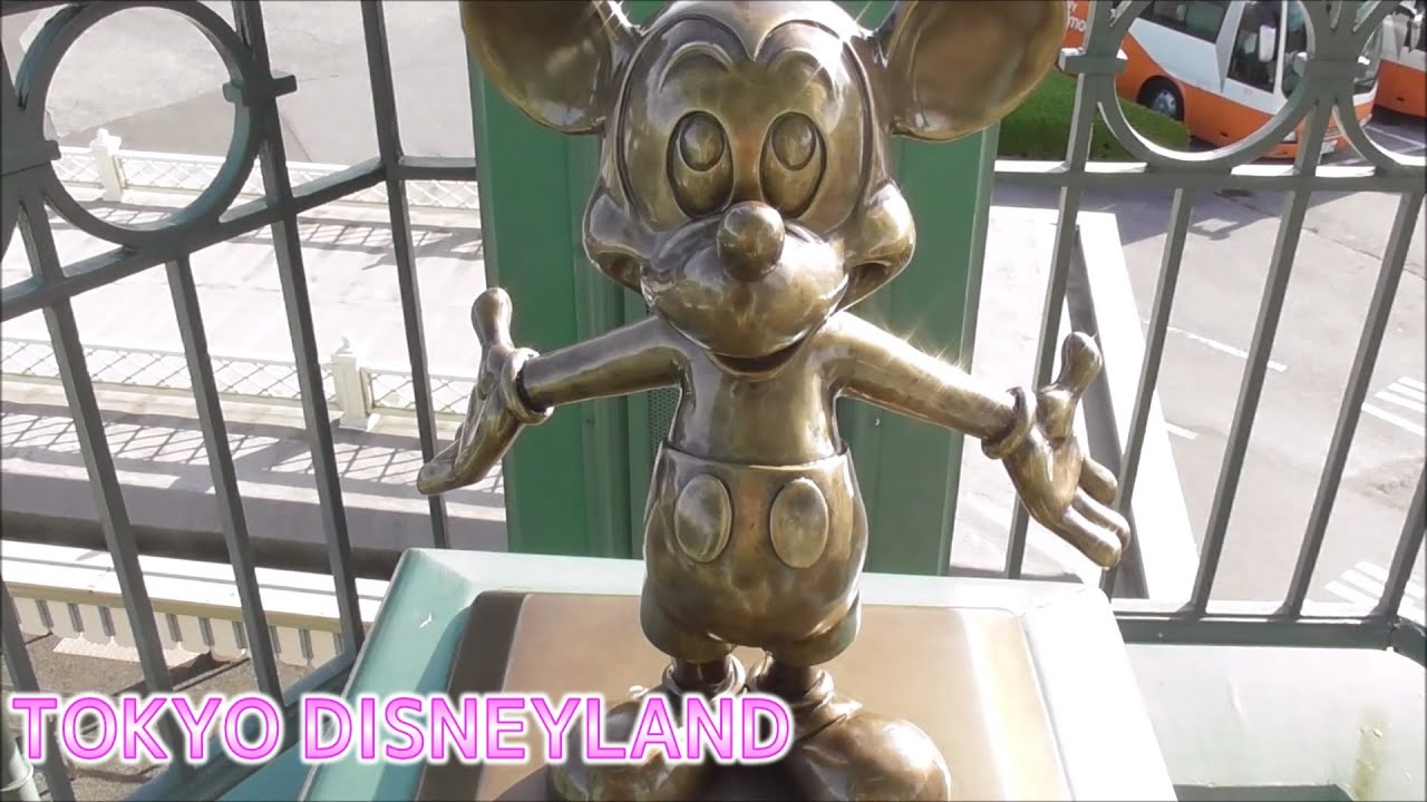 TDLミッキーマウス他・ディズニーランドまでのペデストリアンデッキ