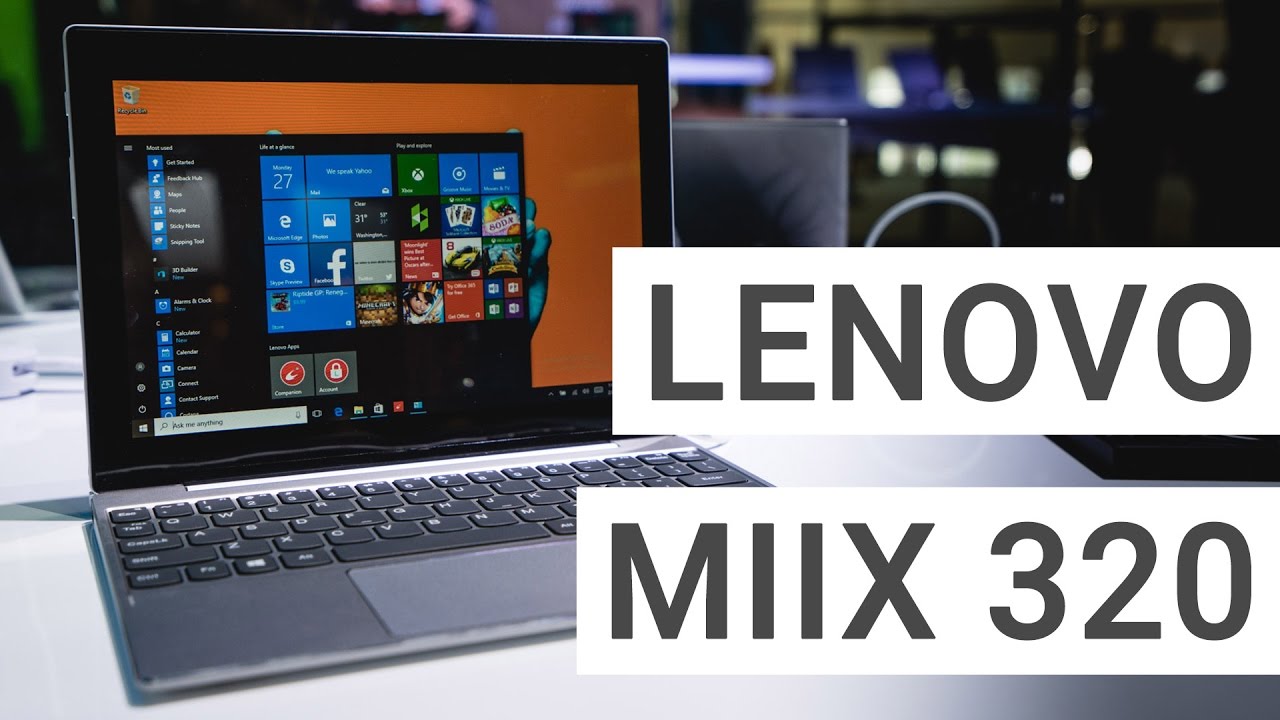 Lenovo MIIX 320 Windows Tablet Hands On & Quick Review - YouTube