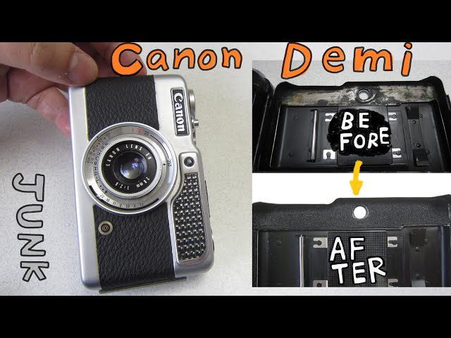 フィルムカメラ】Canon Demi を整備して、写真を撮りました！ハード