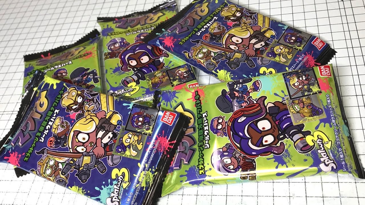 SECはないのか？！スプラトゥーンシールウエハース買ってみた！陣取