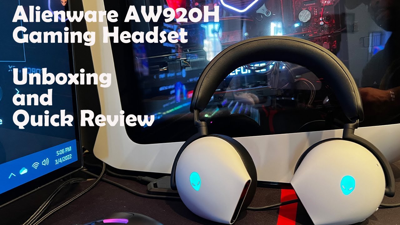 Alienware AW920H Gaming Headset Unboxing and Initial Impressions
