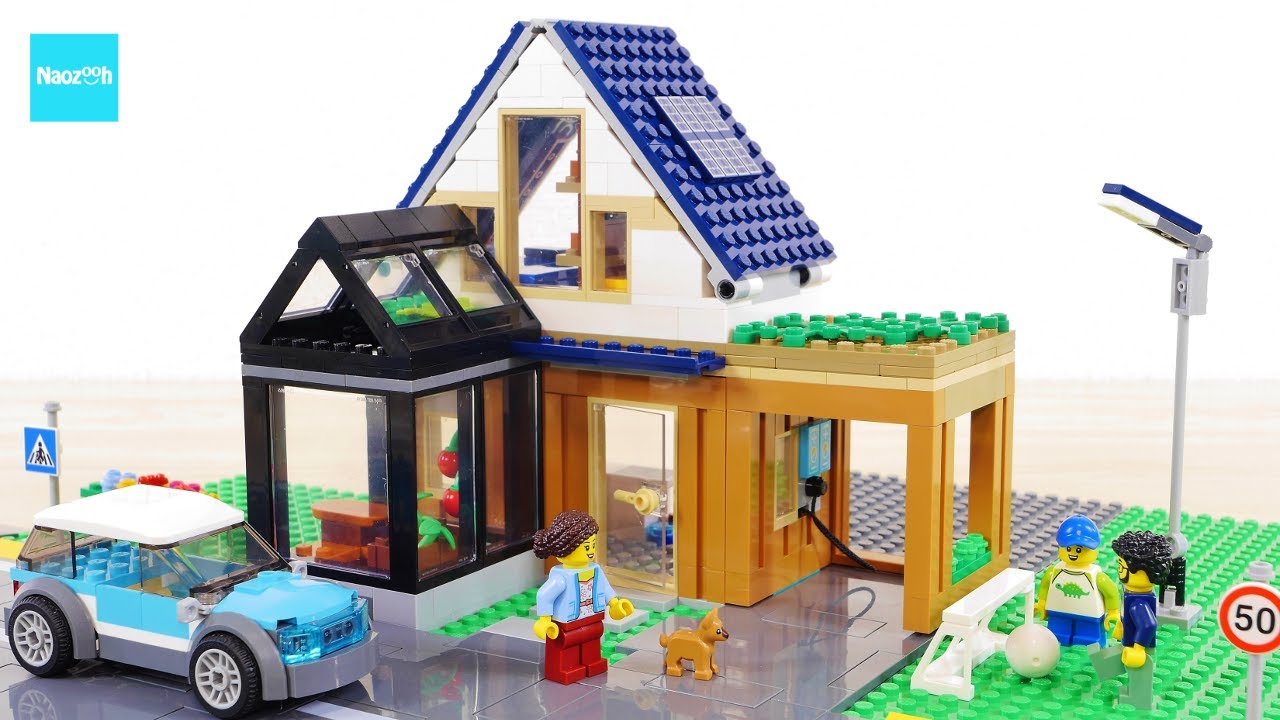 LEGO City Family House and Electric Car 60398 Speed build & Review