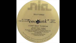 Billy Jones - I Can't Wait To Break (12 inch 1984) - YouTube