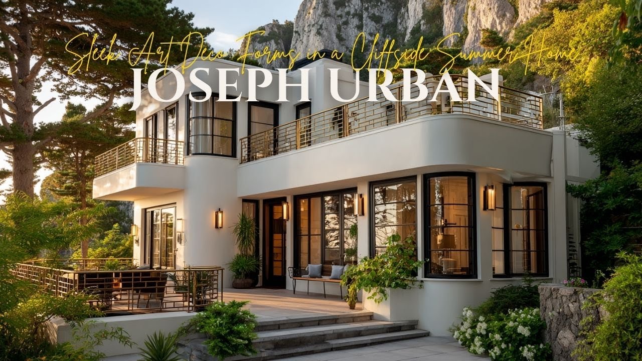 Sleek Art Deco Forms in a Cliffside Summer Home Inspired by Joseph