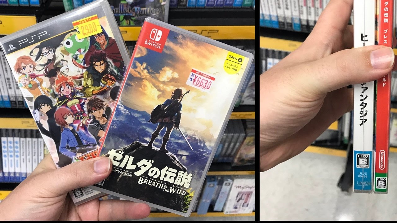 Nintendo Switch Game Cases Are Around The Size Of PSP Game Cases