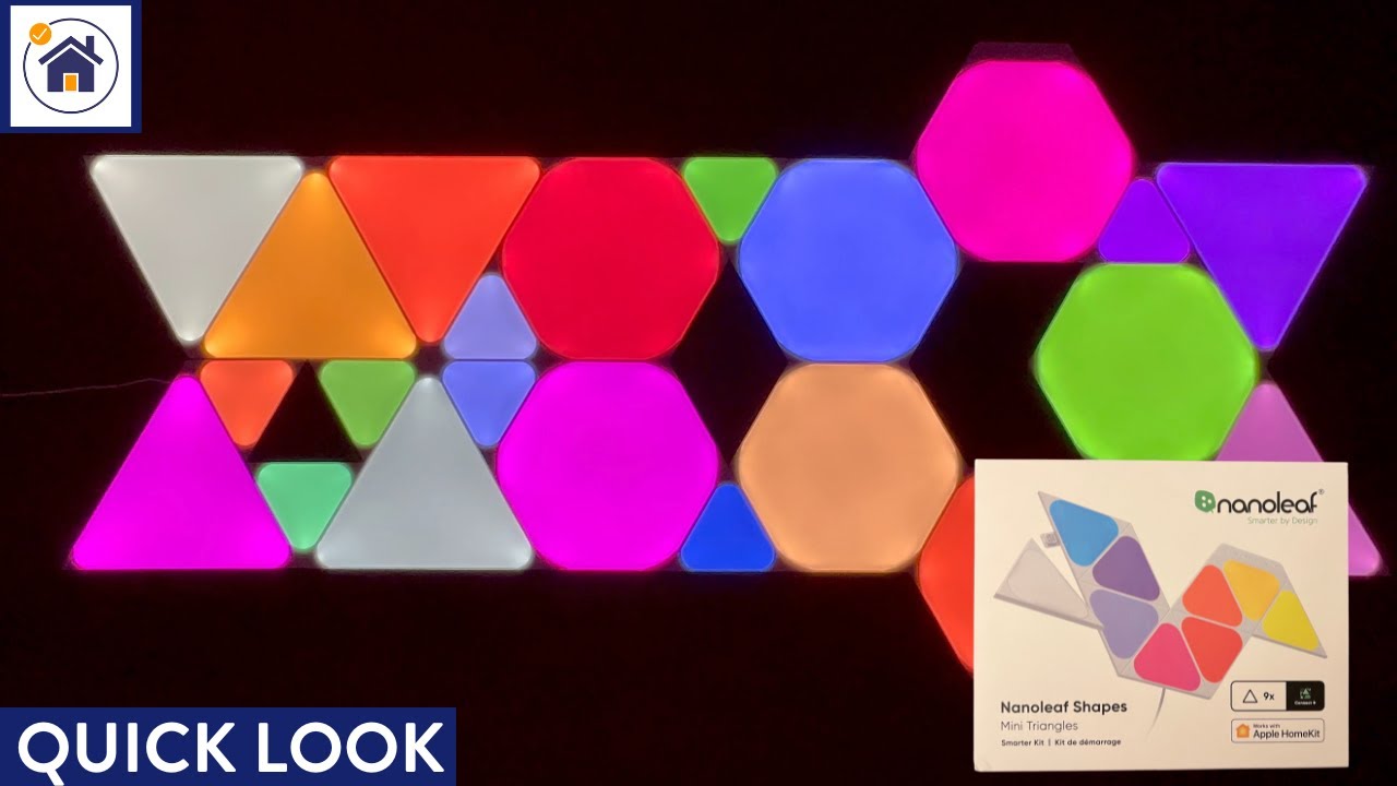 QUICK LOOK: Nanoleaf Shapes Mini Triangles Very Cool Works with