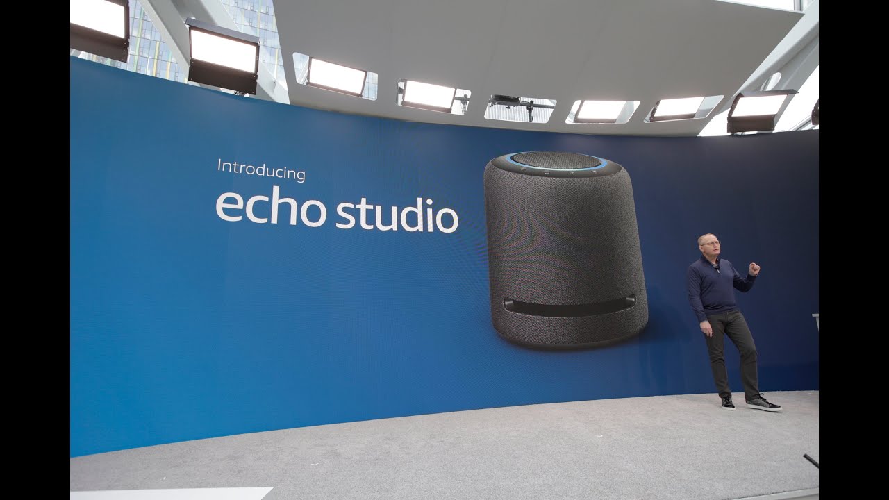 Amazon's new high-end $199 Echo Studio full reveal - YouTube