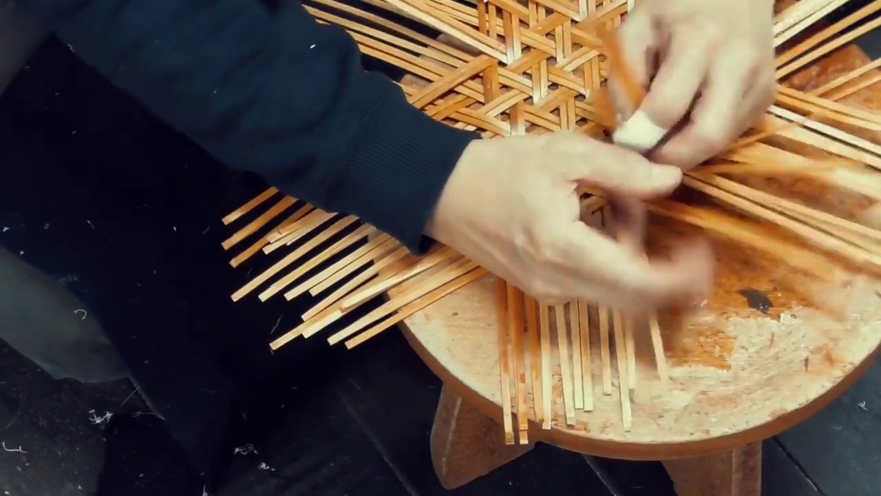 亀甲編み盛り籠 - YouTube