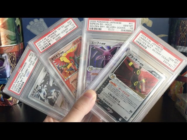 PSA 10 Japanese ex Set: PCG4 Golden Sky, Silvery Ocean - YouTube