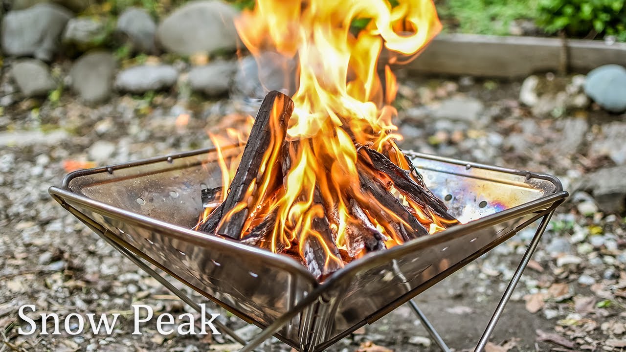 スノーピーク 焚火台S,M,Lサイズ比較！炭床のサイズ感、バーベキューで