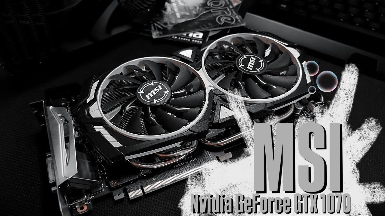 Service MSI Nvidia GeForce GTX 1070 ARMOR 8G OC Repaste Cleaning