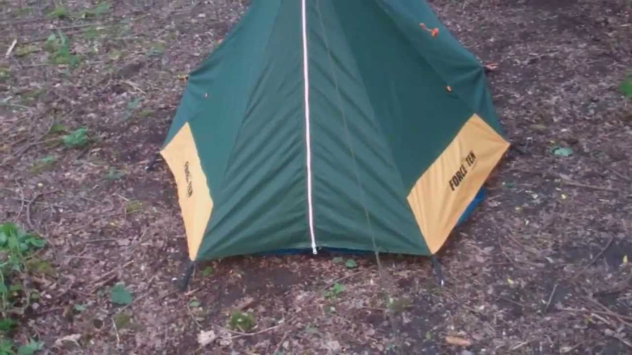 Vango Force Ten Featherweight MK1 wildcamp test. - YouTube