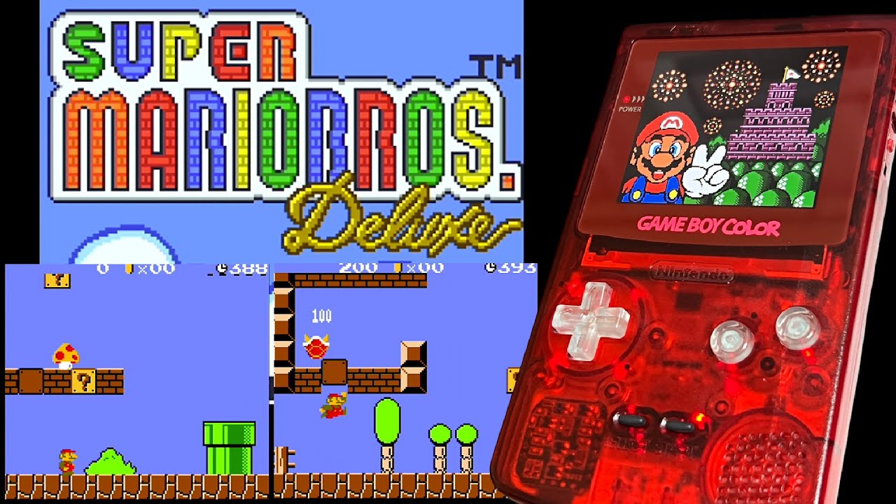 GAMEBOY COLOR] スーパーマリオブラザーズデラックス 紹介 - YouTube