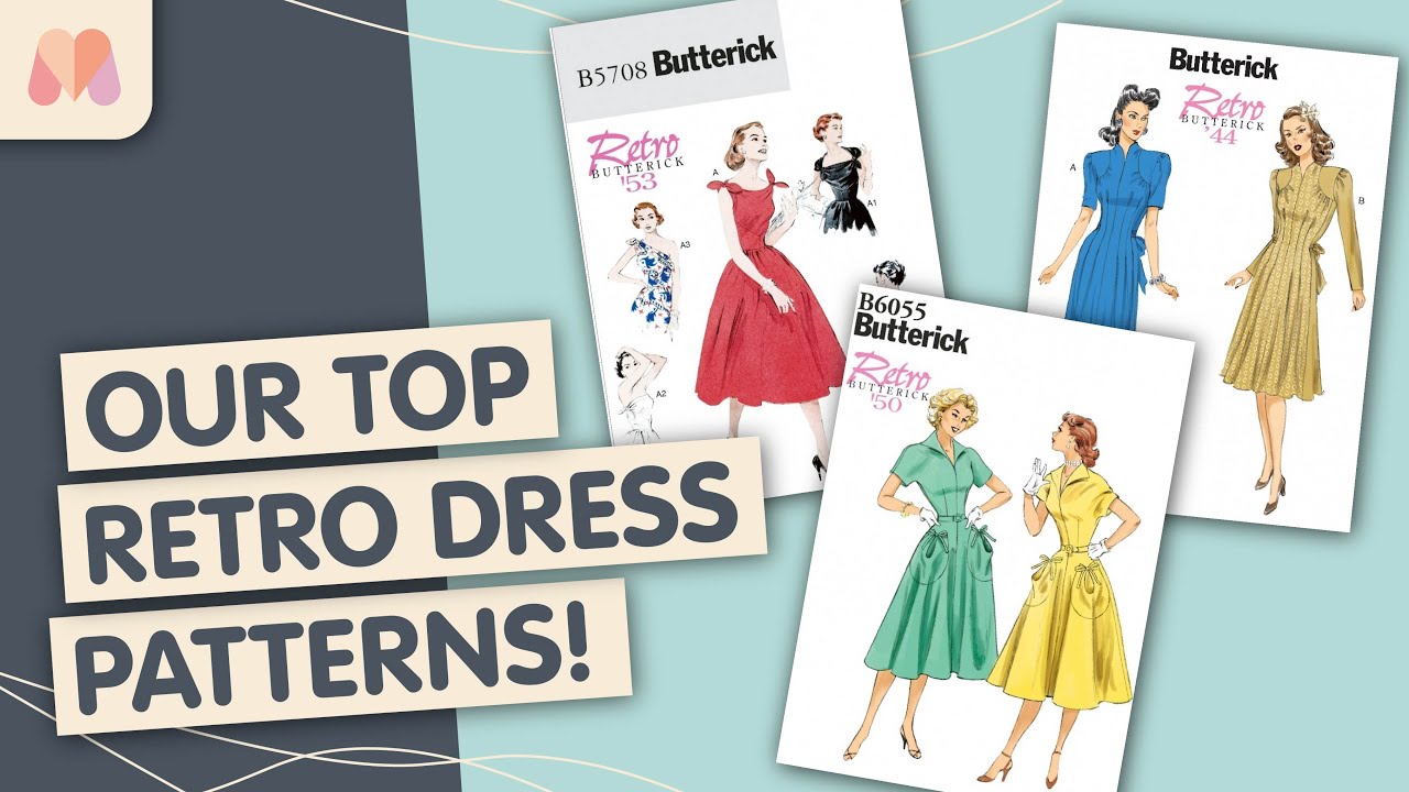 Top 10 Retro Butterick Sewing Patterns - YouTube
