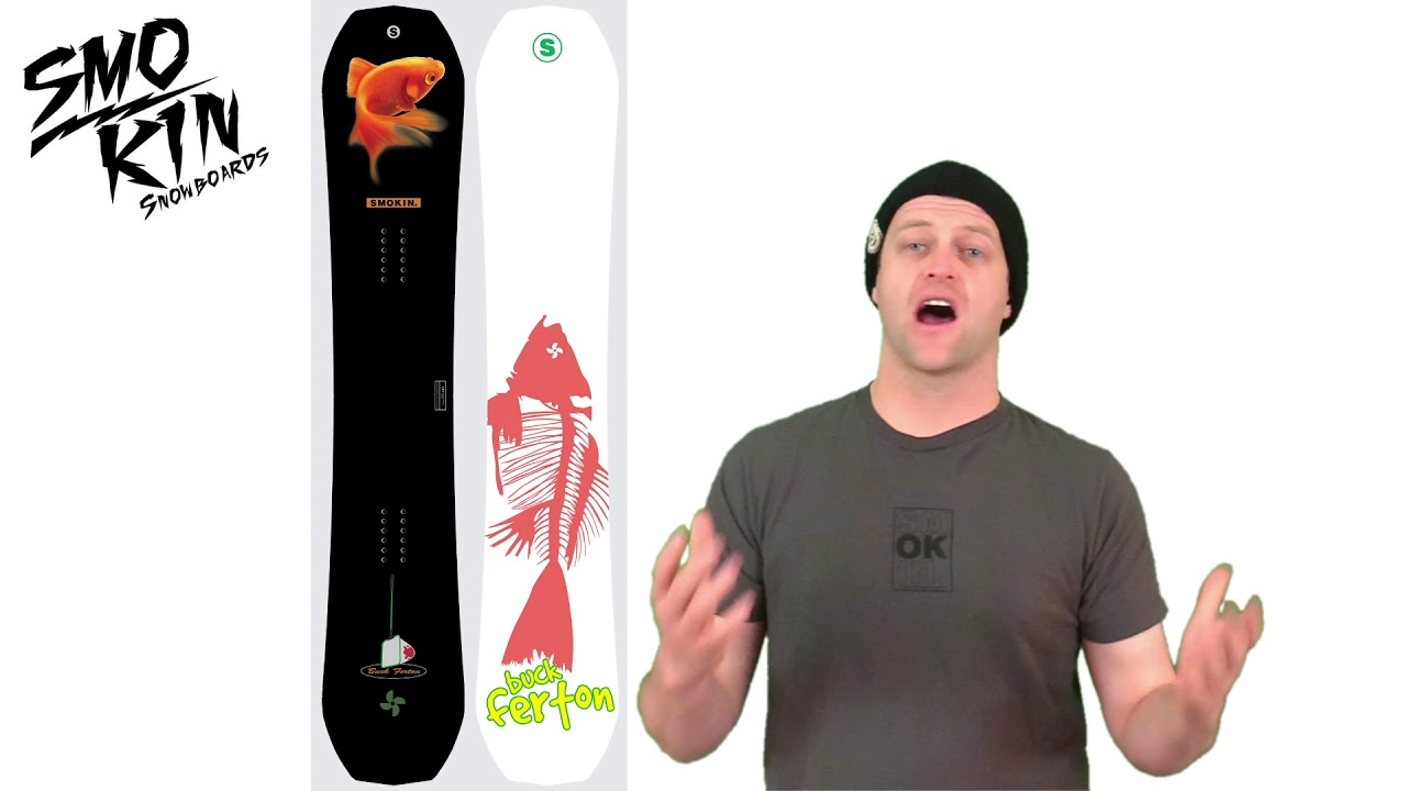 The Smokin Buck Ferton Snowboard Review - YouTube