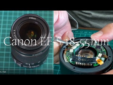 Canon EF-S 18-55mm】標準AFレンズ分解の練習 / Practice of