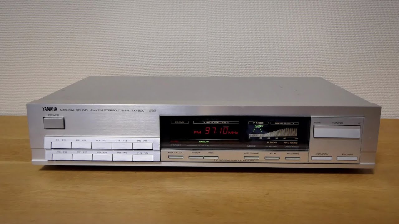 Yamaha TX-500 Stereo Tuner - HiFi - YouTube