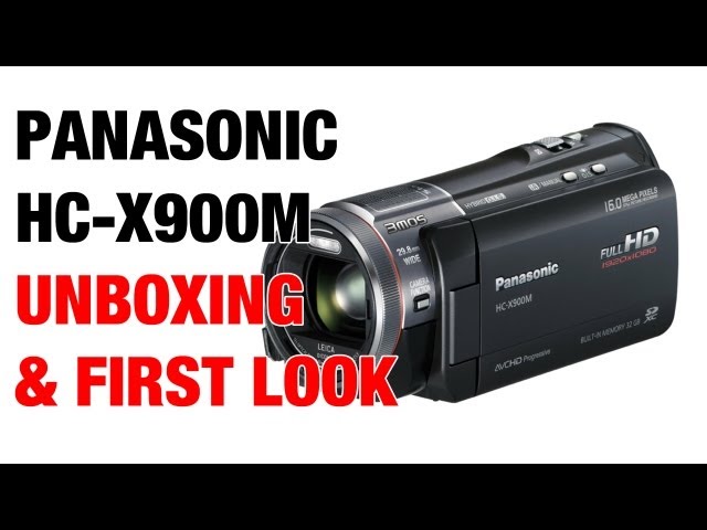 Panasonic HC-X900M Video Camera Unboxing & First Look - YouTube