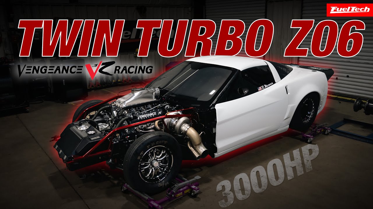 Corvette C6 Drag Car Hub Dyno Tuning | Vengeance Racing & FuelTech