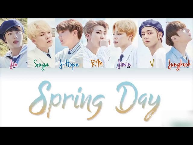 BTS (防弾少年団) - 'Spring Day (Japanese Ver.)' [Color Coded Kanji
