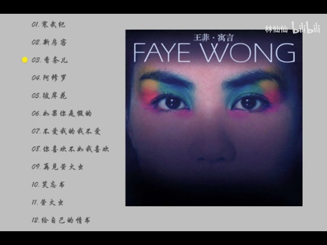 Faye Wong ｜ 2001 - YouTube