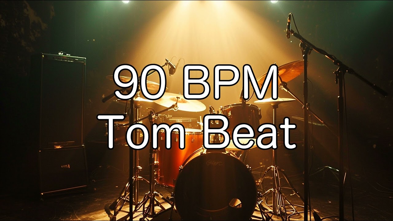 90 BPM Rock Tom Drum Beat - YouTube