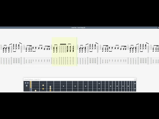 Luna Sea - Love Song GUITAR 2 TAB - YouTube