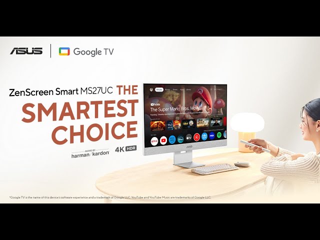 ASUS ZenScreen Smart MS27UC | スマートモニター - YouTube