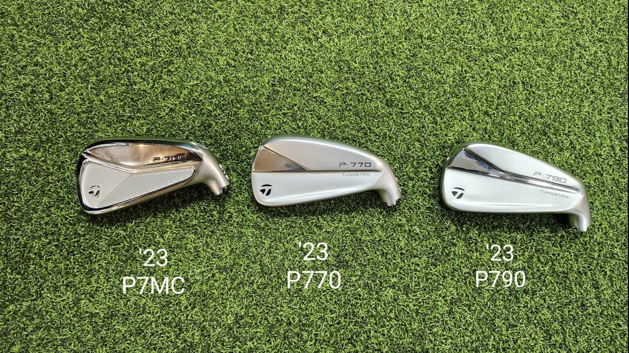 2023 TaylorMade P7MC, P770, & P790 initial comparisons. - YouTube