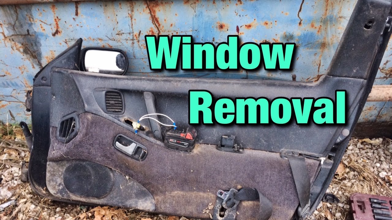How To Remove A 300ZX Window - YouTube