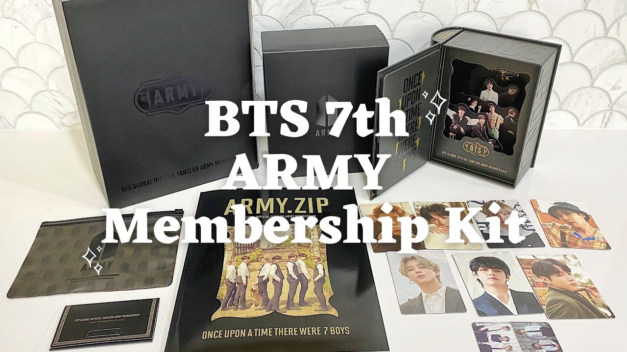 BTS 7th ARMY Membership Kit (2020/2021) UNBOXING (ASMR) - YouTube