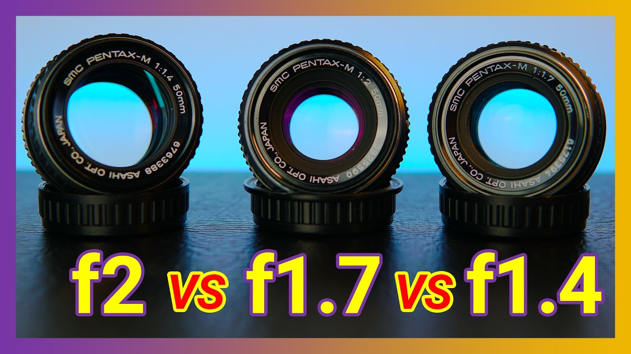 Asahi Pentax-M 50mm f2 VS f1.7 VS f1.4: what is the actual