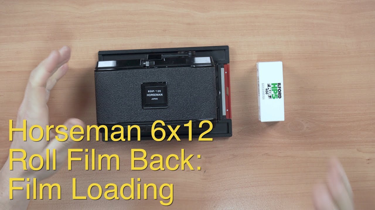 Horseman 6x12 Roll Film Back || Film Loading - YouTube
