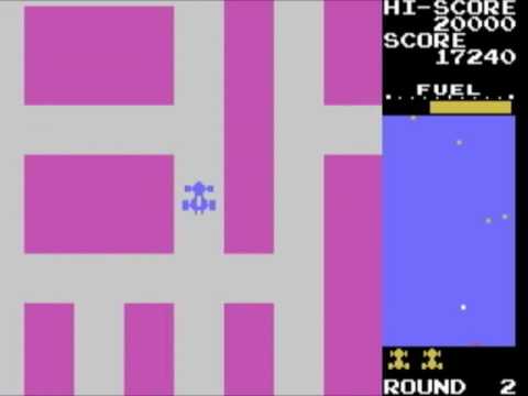 MSX GAME ◁ Rally-X ラリーX ▷ Casual Play - YouTube